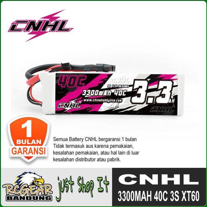TERLARIS CNHL 3300MAH 11.1V 3S 40C LIPO BATTERY XT60 FOR RC MODEL DRONES