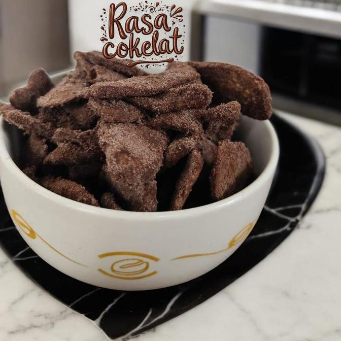500gr Keripik Pisang Cokelat Keripik Jaya Tama - Varian Rasa Khas Lampung - Snack Pedas Kering - Hal
