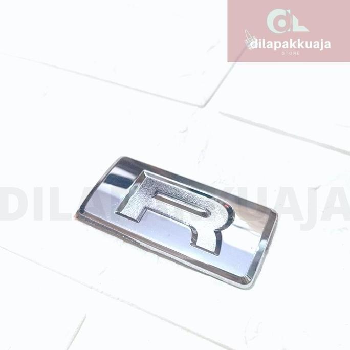 TERBARU Emblem R Xenia Logo Emblem Mobil R Tulisan Bagasi Tempelan Chrome
