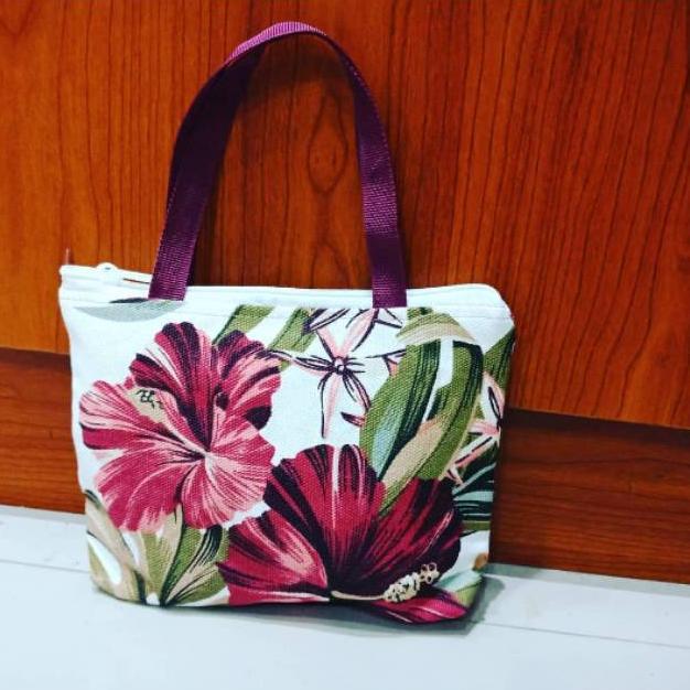 Murah  Tas Jinjing Kecil Bahan Kanvas Souvenir Pernikahan