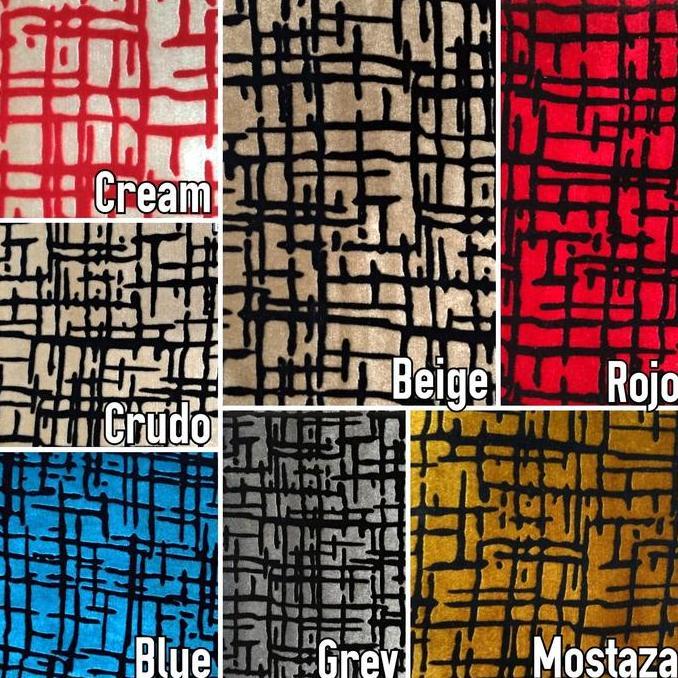 Kain Sofa / Kursi / Jok Admiral Motif Abstrak Minimalis - Torino