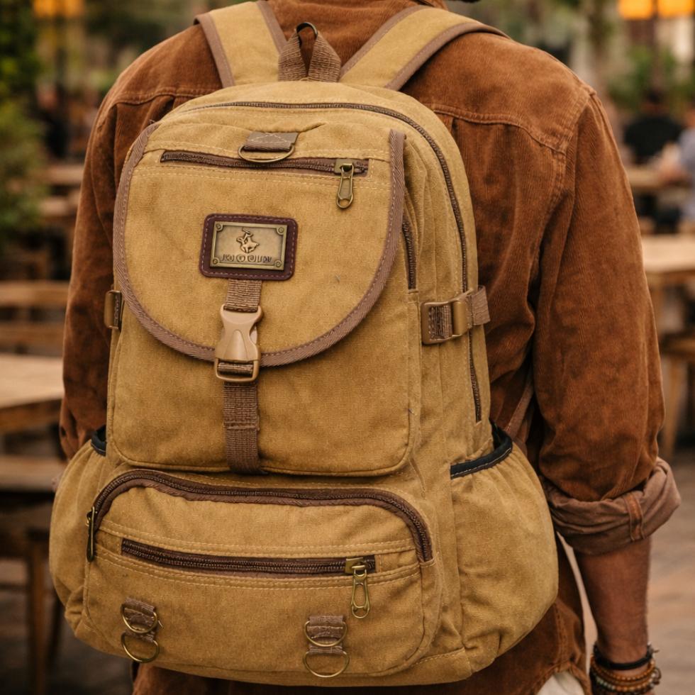 Promo  Polo Power Tas Pria Ransel Canvas Import Tas Punggung Casul Pria Tas Kanvas Polo Ori Power Of