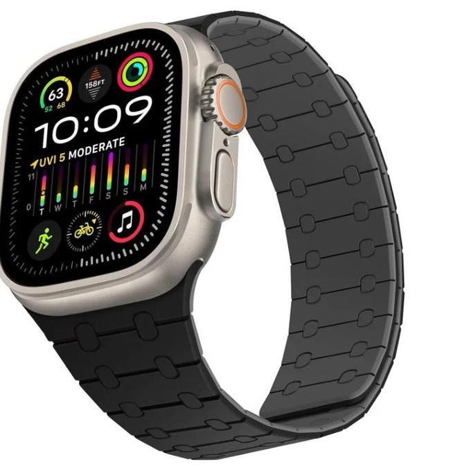 NEW STRAP VOIDED AP SILICONE MIX MAGNET FOR APPLE WATCH ALL SERIES JAM ORI