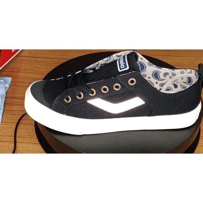 Sepatu Ventela Reborn Low Black Reflective / Ventela Reborn Black LC Casual Shoes