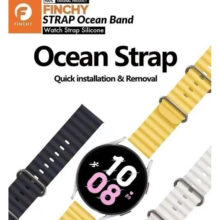 Finchy Ocean Strap Fossil Q Wander Replacement Silicone Wristband