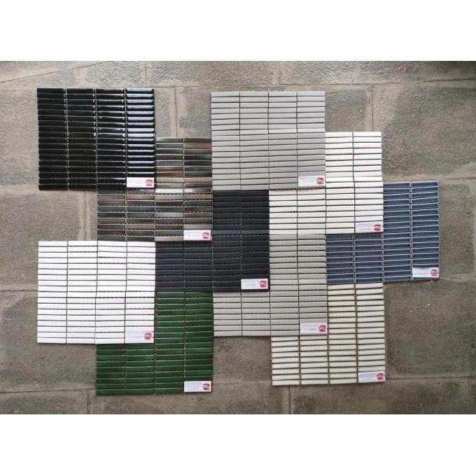 TERLARIS KERAMIK KITCHEN SET / KERAMIK DINDING DAPUR TYPE SEIKA S 1091 ABU ABU MATT UK 34.7X30CM