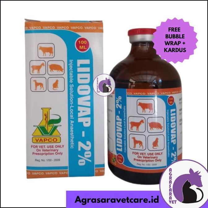 VAPCO LIDOVAP 2 % 100 ml (LIDOCAIN 2%) - Untuk Hewan