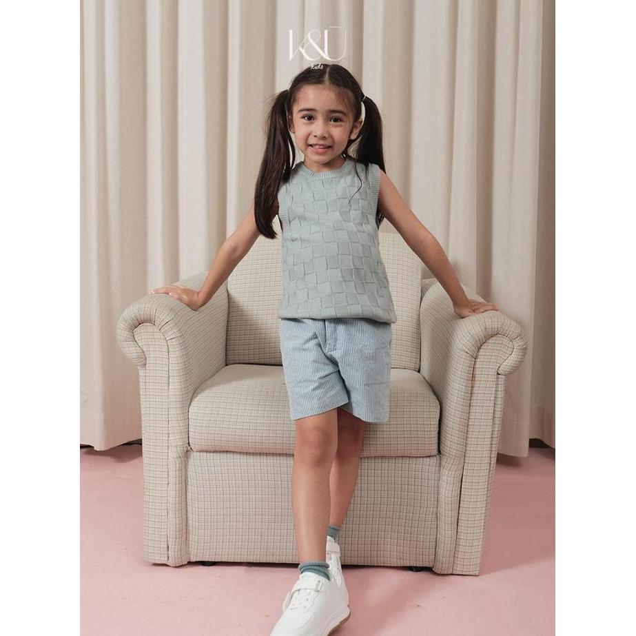 KUKAI Kids | Canelle Top - Kaos Knit Anak Perempuan - Kaos Rajut Anak Perempuan