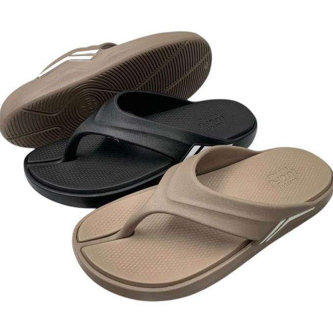 LUOFU Sandal Jepit Karet Pria Empuk Ringan Import E6217-BR3W (AU3)