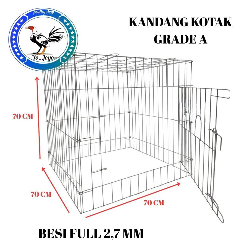 New KANDANG/KURUNGAN AYAM GALVANIS KOTAK 70X70X70 CM