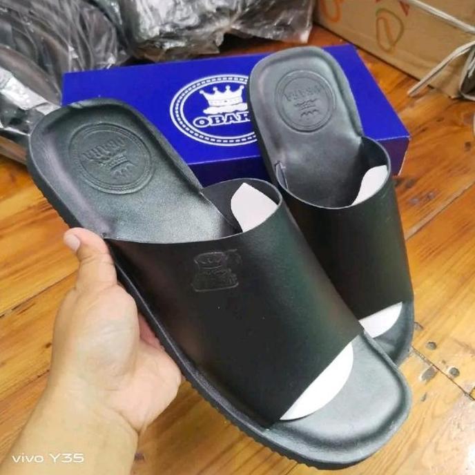 Promo Big size sandal pria ukuran 44 45 46, Sendal Kulit Sapi Asli, Sendal kokop Kulit OROGINAL Cokl
