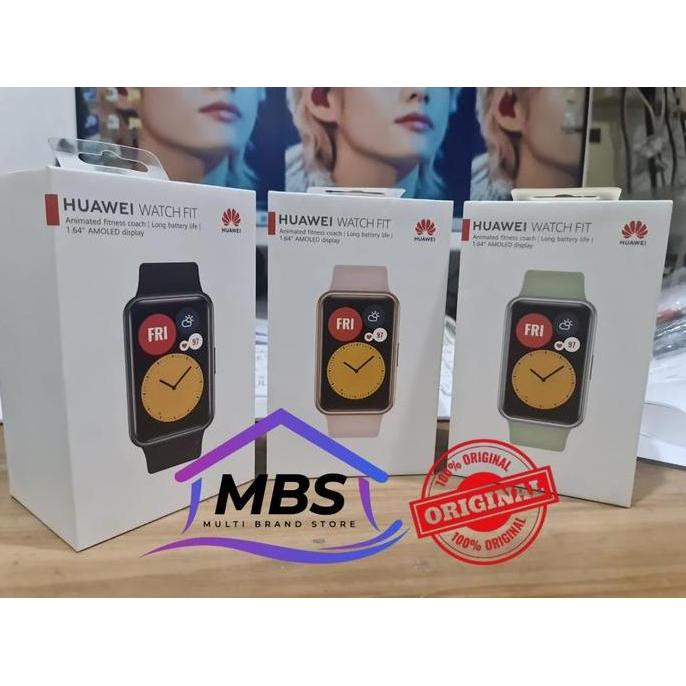 NEW HUAWEI WATCH FIT 1.64 INCH AMOLED DISPLAY SECOND - SECOND BEKAS ORI