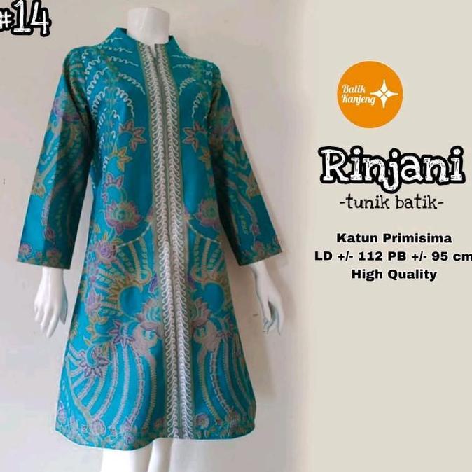 Tunik Batik Rinjani Tunik Batik Katun Primisima Tunik Batik Terbaru Batik Solo