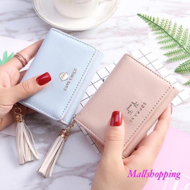 Limited (Cod) Dompet Lipat Wanita Dompet Cantik Dompet Kulit Import Mall Shopping