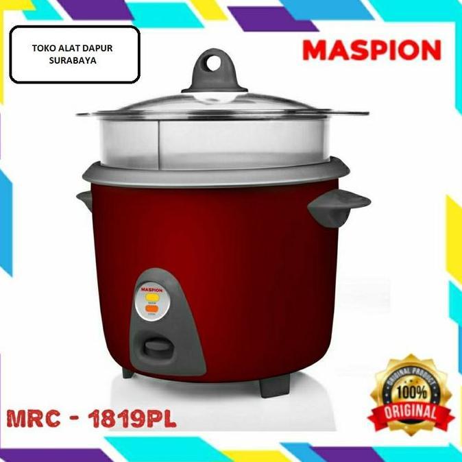 XARIELTA Maspion Rice Cooker 1,8 Liter 3in1 MRC 1819PL Pengukus
