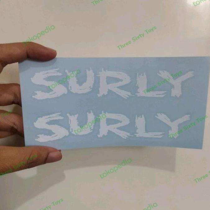 TERLARIS CUTTING STICKER STIKER SEPEDA ROAD BIKE FIXED BIKE SURLY DOWNTUBE VINYL