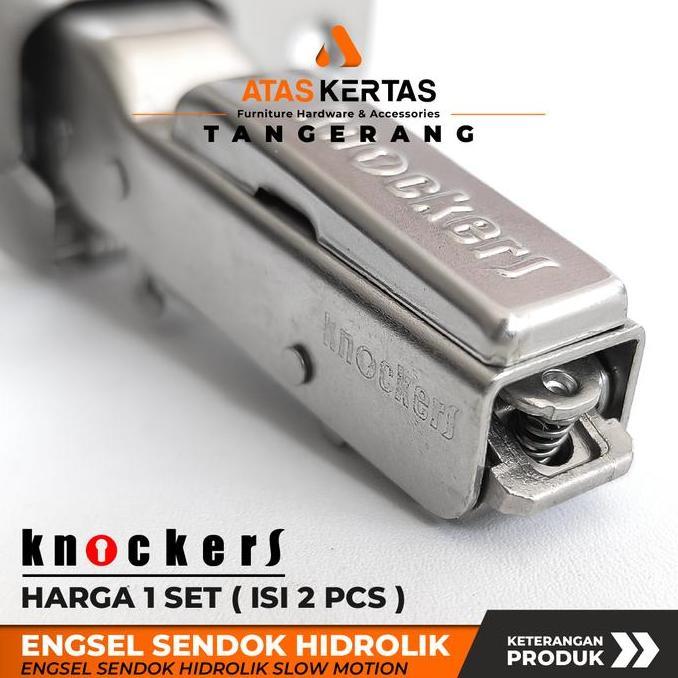 KNOCKERS | ENGSEL SENDOK | SLOW MOTION | ENGSEL SENDOK SOFT CLOSE PINTU KABINET KITCHEN SET