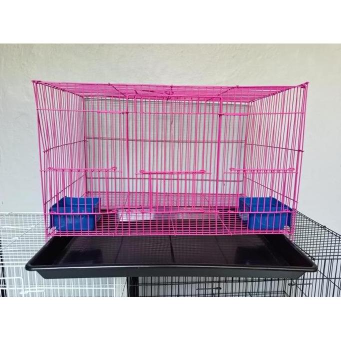GROSIR Kandang Besi Lipat 50x30x30 Kandang Kucing Kitten Anjing Kelinci Kandang Burung Kandang Kelin