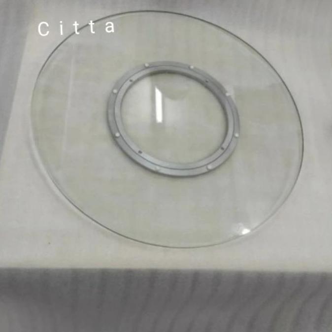 Putaran Kaca Meja Makan Bulat 80