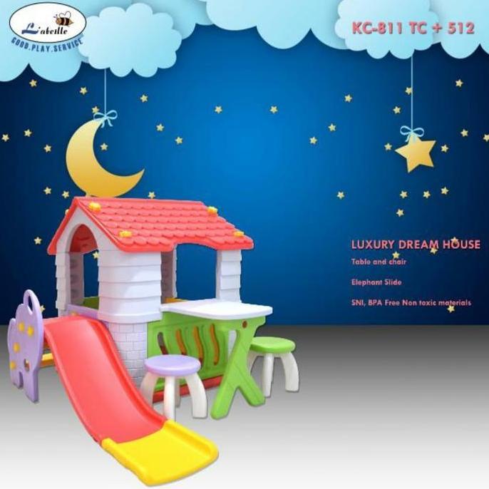 Tobebe Perosotan Mainan Rumah Anak Big Playhouse Tobebe With Slide