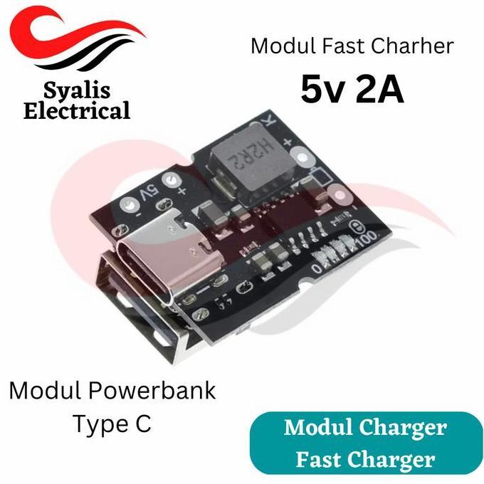 Ready Modul Charger Powerbank 5v 2A step up USB type C [Syalis]