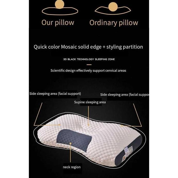 Bantal Tidur Kesehatan Anti-Traksi Leher Bantal Tidur Orthopedic Bantal Terapi Leher Pundak Empuk mu