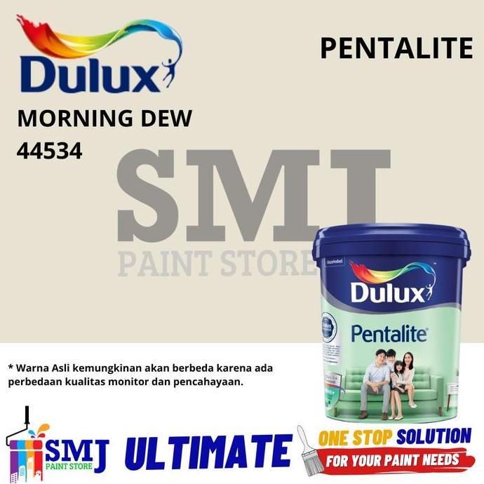 Cat Tembok Interior DULUX PENTALITE warna TINTING Morning Dew ukuran 2,5L