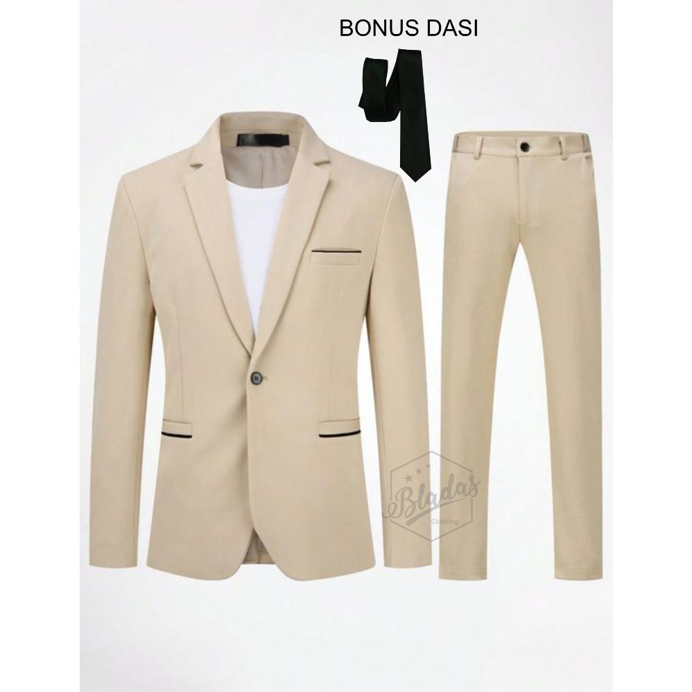 SETELAN JAS PRIA PREMIUM - JAS PRIA - JAS FORMAL - JAS FORMAL PRIA SETELAN- JAS PRIA HITAM