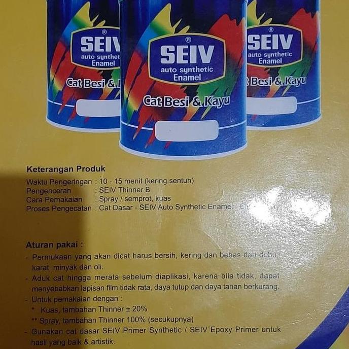 cat besi dan kayu SEIV