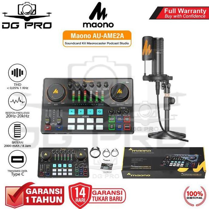 Maono AU-AME2A / MAONO AME2 Soundcard Kit Maonocaster Podcast Studio Original