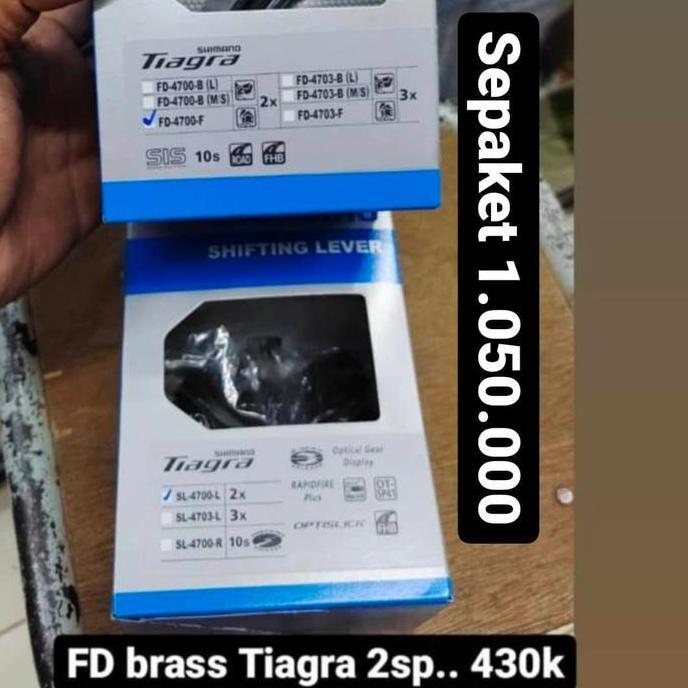 Shifting Lever & Front Derarilleur Shimano Tiagra 4700 Shifter Dan FD Tiagra 2 Speed Original Box