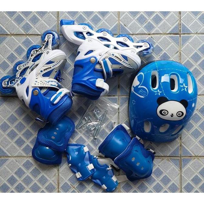 Sepatu Roda Anak Anak Skate Inline Sepatu Roda Bajaj Full Set