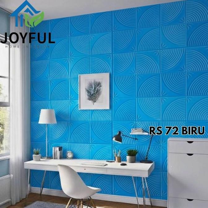 Wallpaper Dinding 3D Foam Headboard Bed Busa
