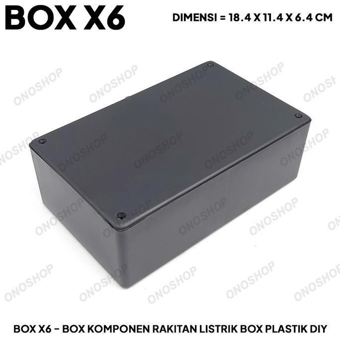 Ready Box X6 - Box Komponen Rakitan Listrik Box Plastik DIY