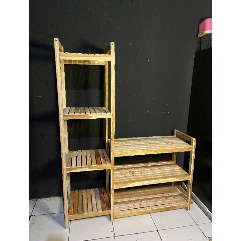 Produk Baru Rak Kayu Multifungsi//Rak Helm//Rak Bunga//Rak Buku//Rak Dispenser