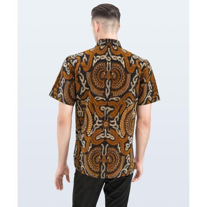 DANAR HADI - Kemeja Batik PE Kepet Sakembaran - 5KESK.78.0225 - Hitam