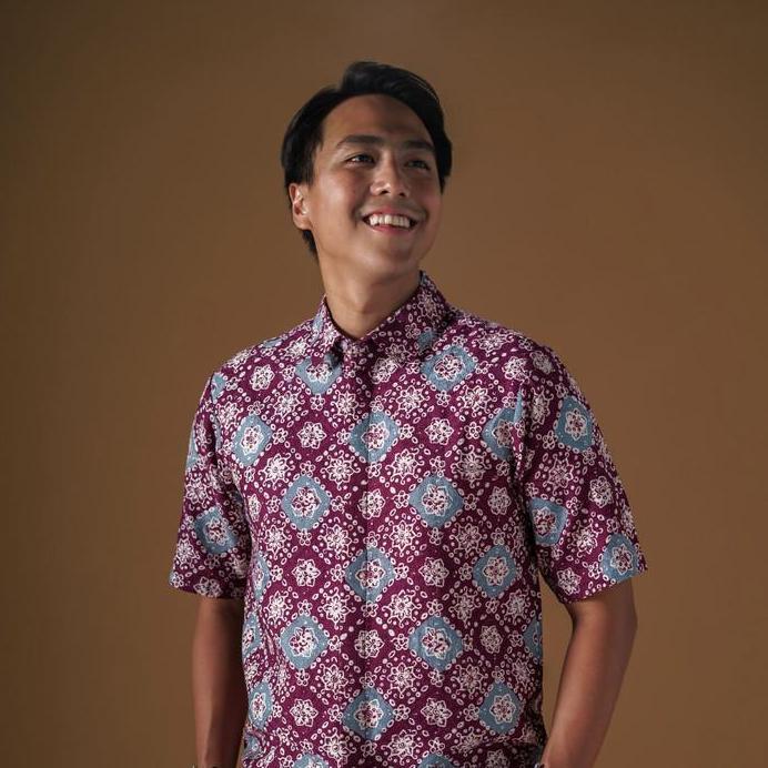 Merlo - Mandalas Kemeja Batik Pria Premium Lengan Pendek