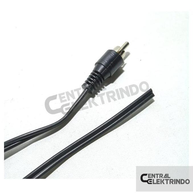 Kabel RCA Male Buntung Hitam 2 meter