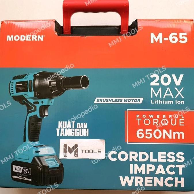 Ready MODERN Cordless Impact Wrench M-65 - MODERN Mesin Bor Charge M-65
