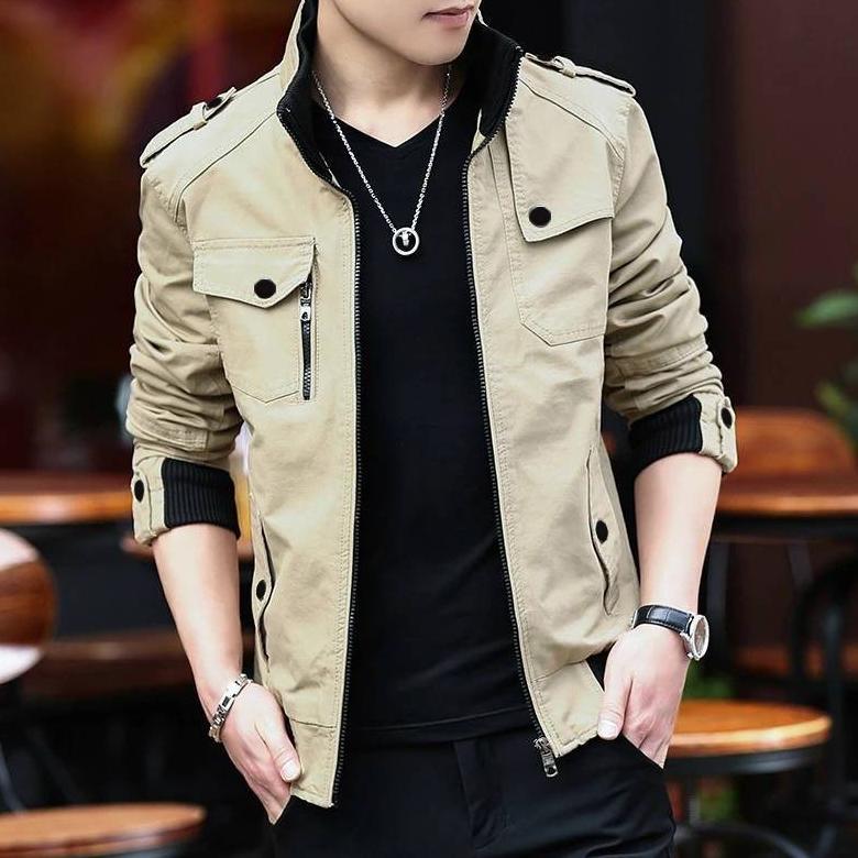 PROMO JAKET PRIA BOMBER MILITARY KLASIK NWS PROJECT