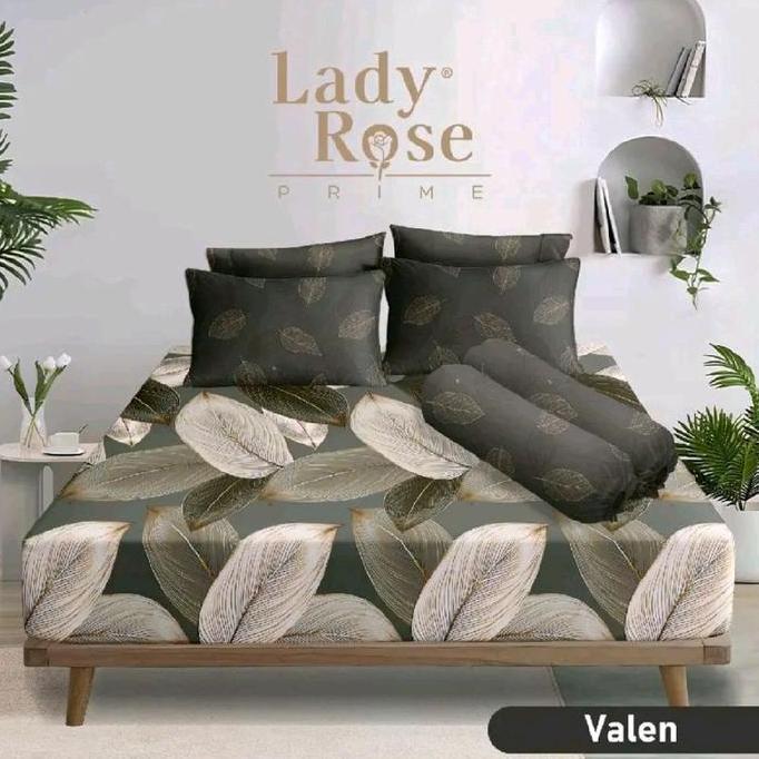 sprai lady rose size 180x200 untuk 6 kaki motif kalista Bantal Guling murah