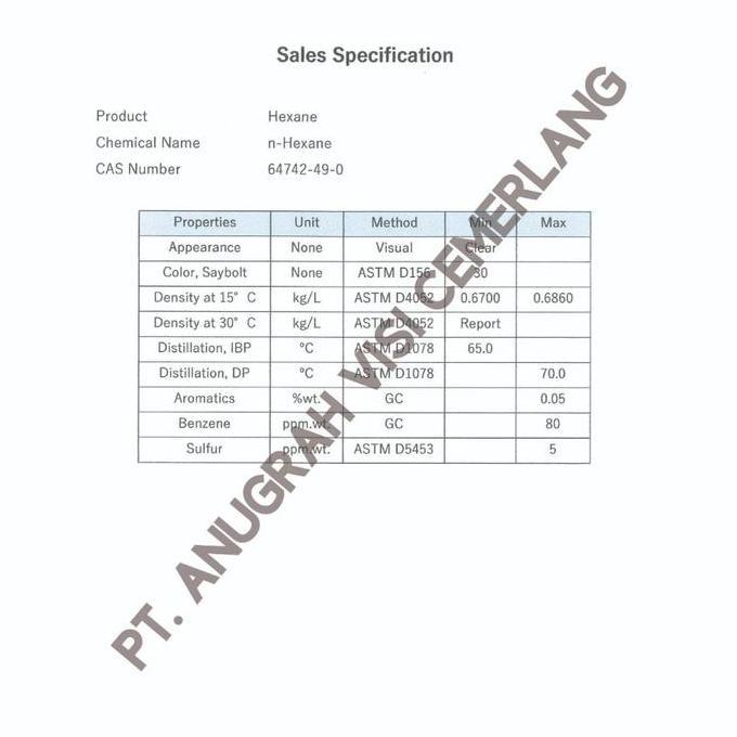 Ready N HEKSANA / NORMAL HEKSAN / NORMAL HEXANE - 1000 ML
