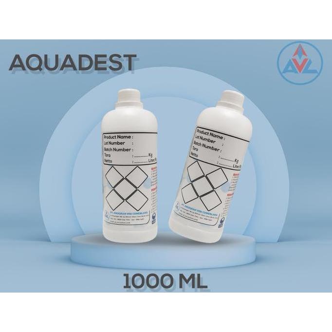Ready AQUADEST / AIR SULINGAN / AIR MURNI (H2O) - 1000 ML