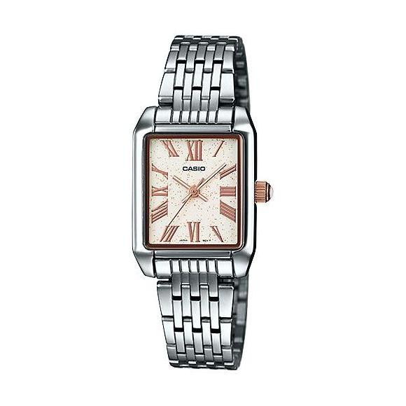 Casio Analog Jam Tangan Wanita Silver Rantai LTP-TW101D-7A Original