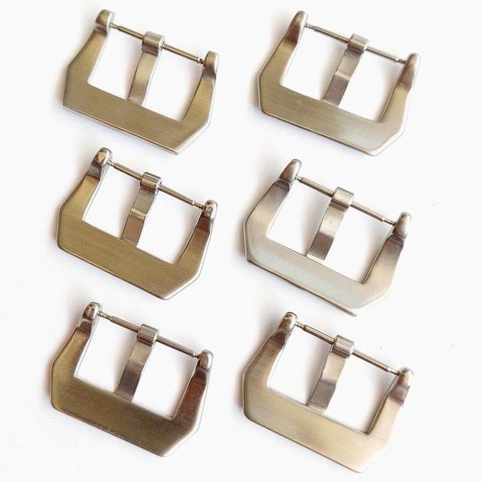 BUCKLE TALI JAM TANGAN 20MM 22MM 24MM 26MM SILVER STAINLESS STEEL