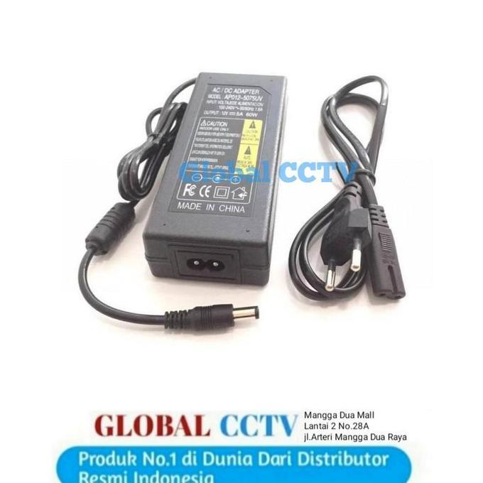 Adaptor Kabel 12V-5A / Adaptor Dvr 5A