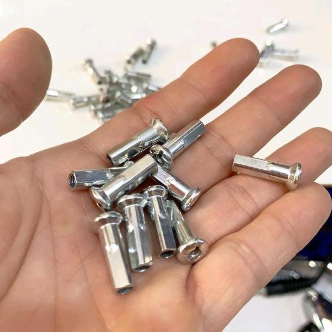 Nipel nepel jari jari ruji Gold - Crome batang besar 9G x9 isi 36 pcs universal motor