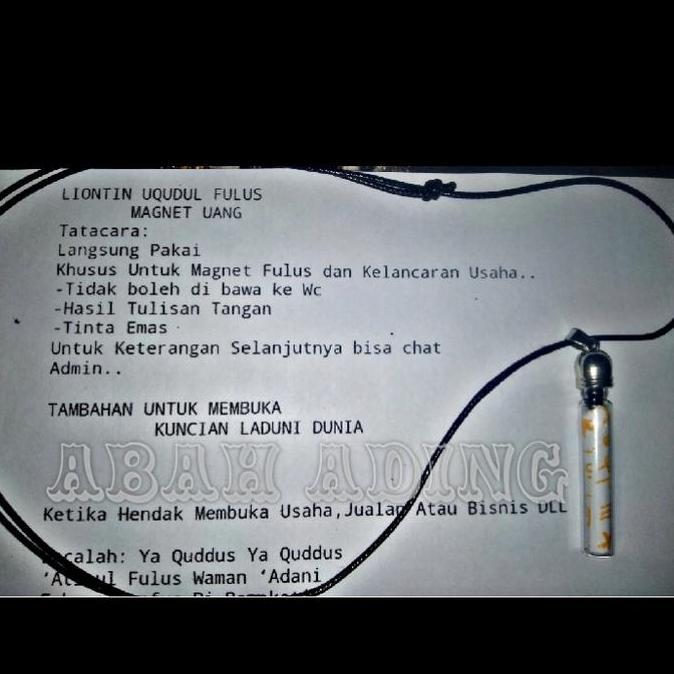 Kalung Uqudul Fulus Magnet Uang
