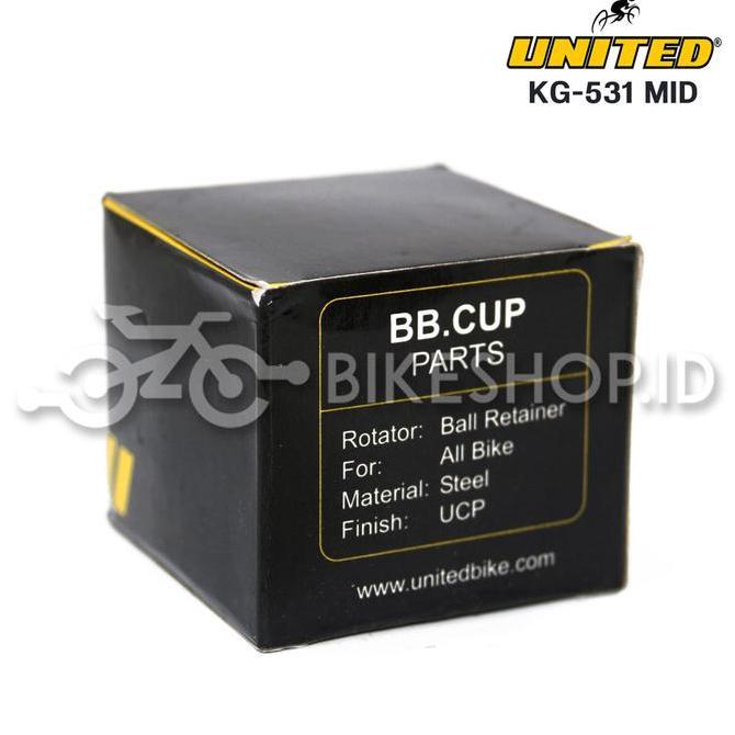 BB Cup United Com Gear Kom Gir Langsung Chrome KG-531 MID Untuk Sepeda 12" - 16" BMX atau Sepeda Ana