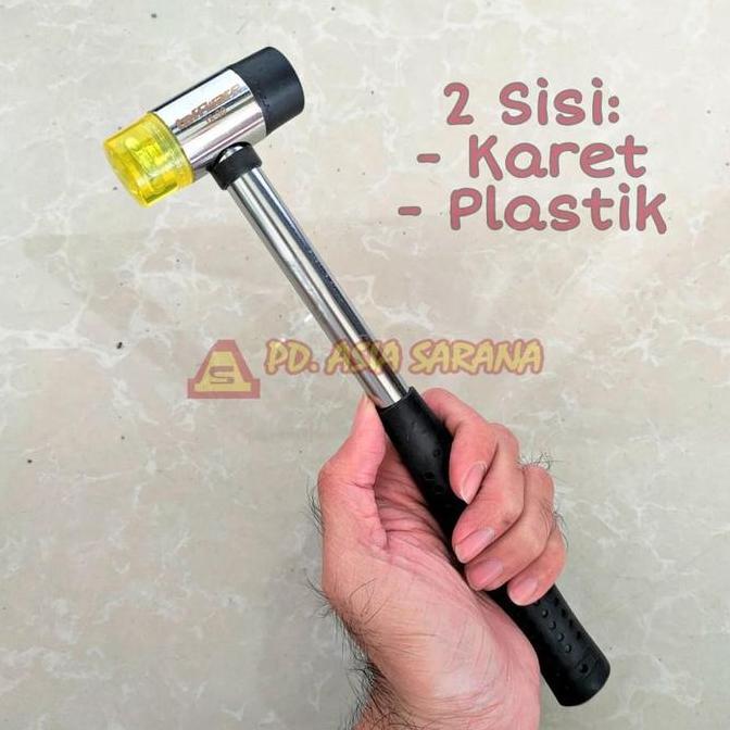 DAXZI Palu Karet Plastik 25mm Double Mini Rubber Keramik Lantai Parket YA-30